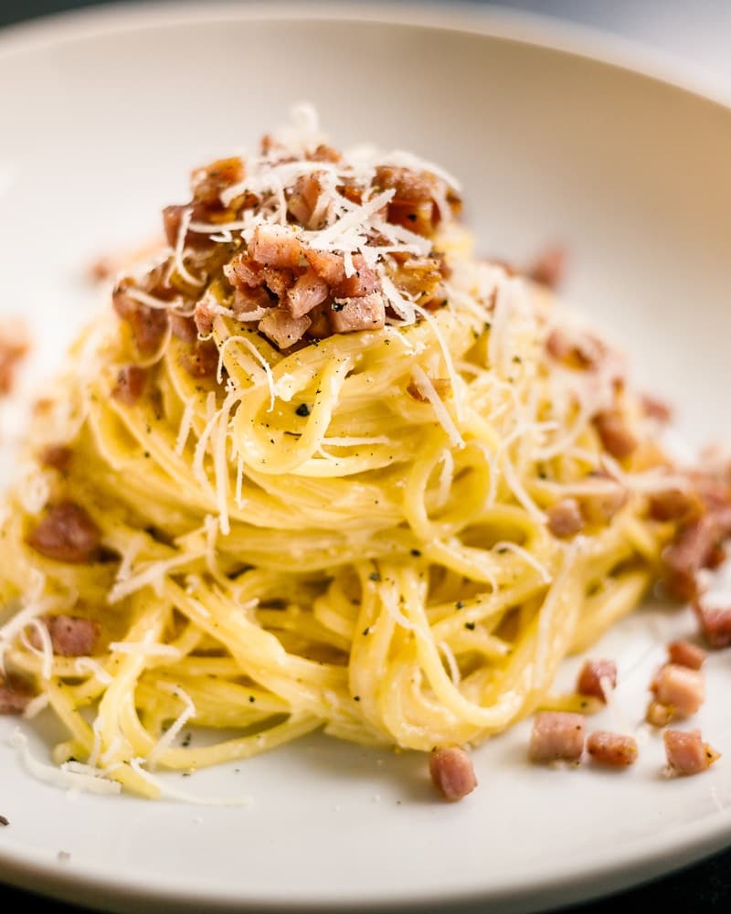 Garlic Honey Pasta — golden noodles with parmesan and pepper
